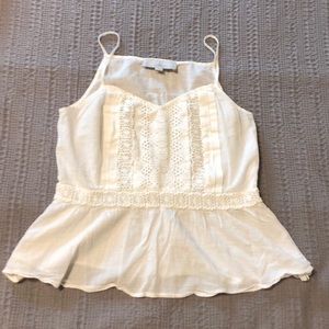 Loft peplum crop top